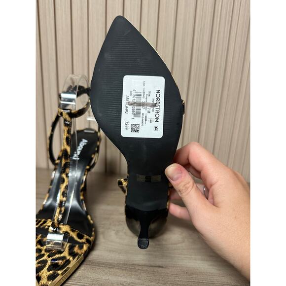 Abound Women’s Lola Spike Heel Sandals Animal Print Size 7M - Picture 7 of 10